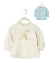 Remera manga larga para beba estampada gepetto