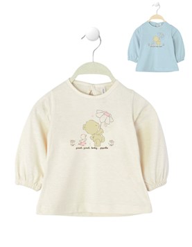 Remera manga larga para beba estampada gepetto