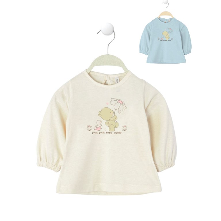 Remera manga larga para beba estampada gepetto