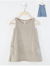 VESTIDO DE BEBA EN PLUSH ACANALADO GEPETTO