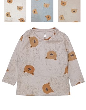 REMERA DE BEBE VARON ESTAMPADA OSO GEPETTO