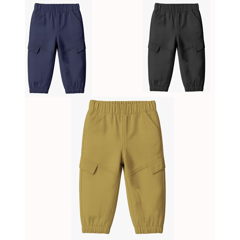 pantalon jogger para bebe de gabardina con tapas gepetto