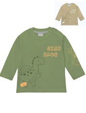 Remera bebe manga larga dinosaurios gepetto