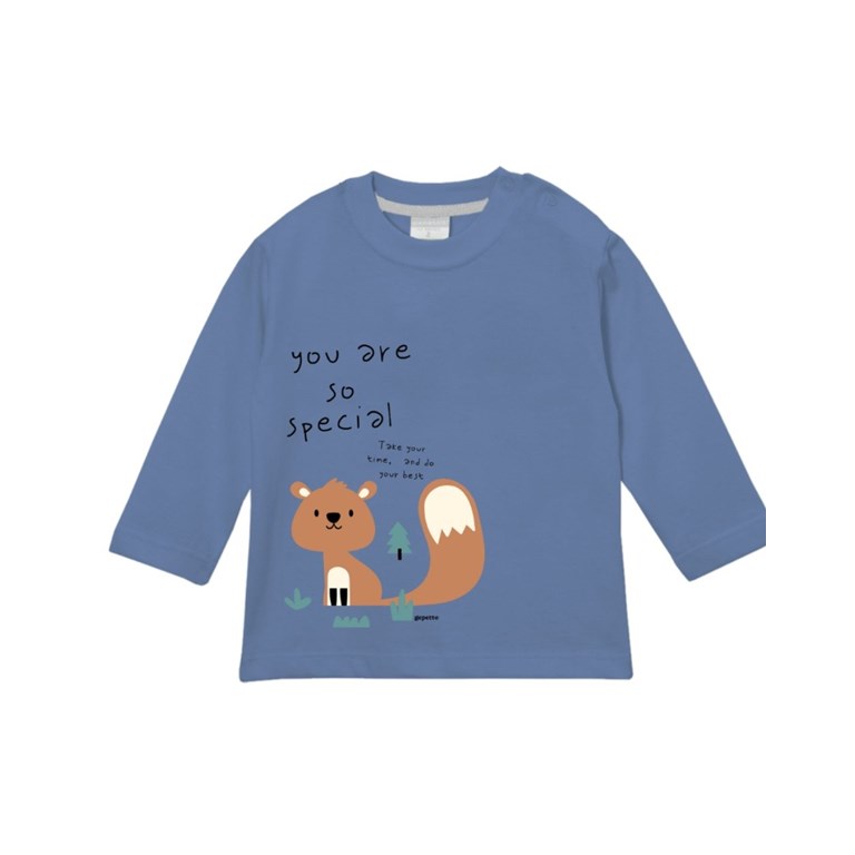 Remera bebe manga larga con estampa you are so special gepetto