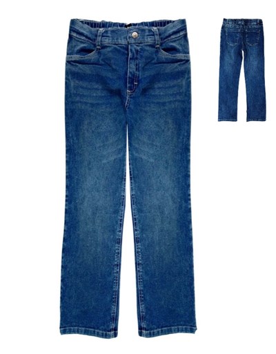Jean jr nena comfort con tajo lateral . Gepetto