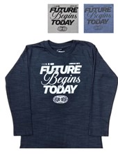 Remera jr varón flamé con estampa 'future begins today' . Gepetto