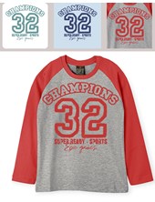 Remera de nene manga larga tipo ranglan estampa '32' gepetto