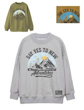 BUZO DE NENE OVERSIZE ESTAMPA  MONTAÑAS. GEPETTO