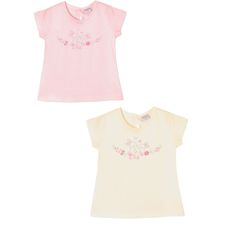 remera beba con estampa conejitos gepetto