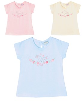 remera beba con estampa conejitos gepetto