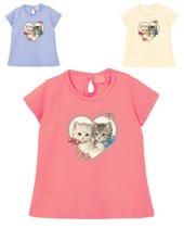 remera beba con estampa gatitos gepetto