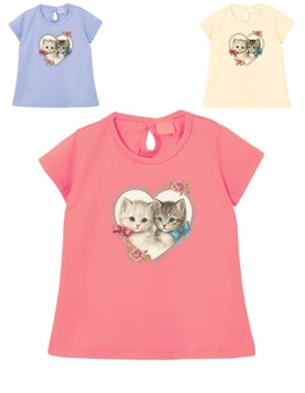 remera beba con estampa gatitos gepetto