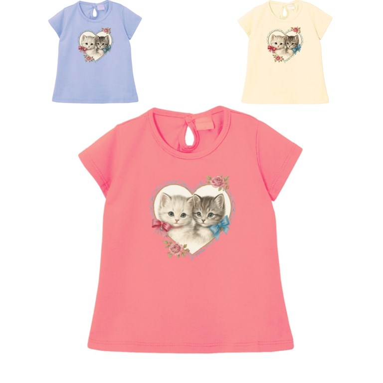 remera beba con estampa gatitos gepetto