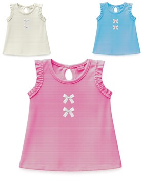 Musculosa beba con moñitos gepetto