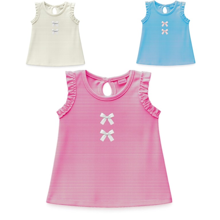 Musculosa beba con moñitos gepetto