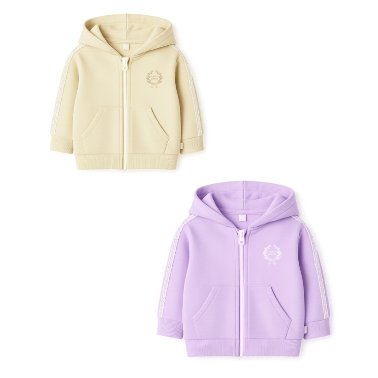 Campera beba rustica con logo y puntilla gepetto