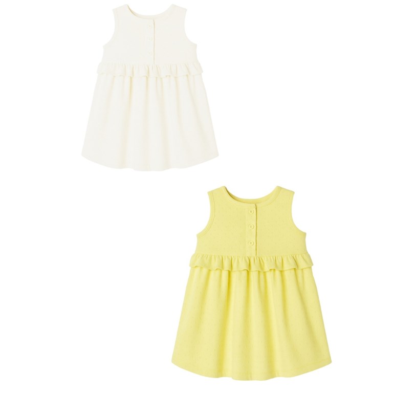 vestido beba en jersey plumeti con volados gepetto