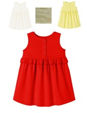 vestido beba en jersey plumeti con volados gepetto