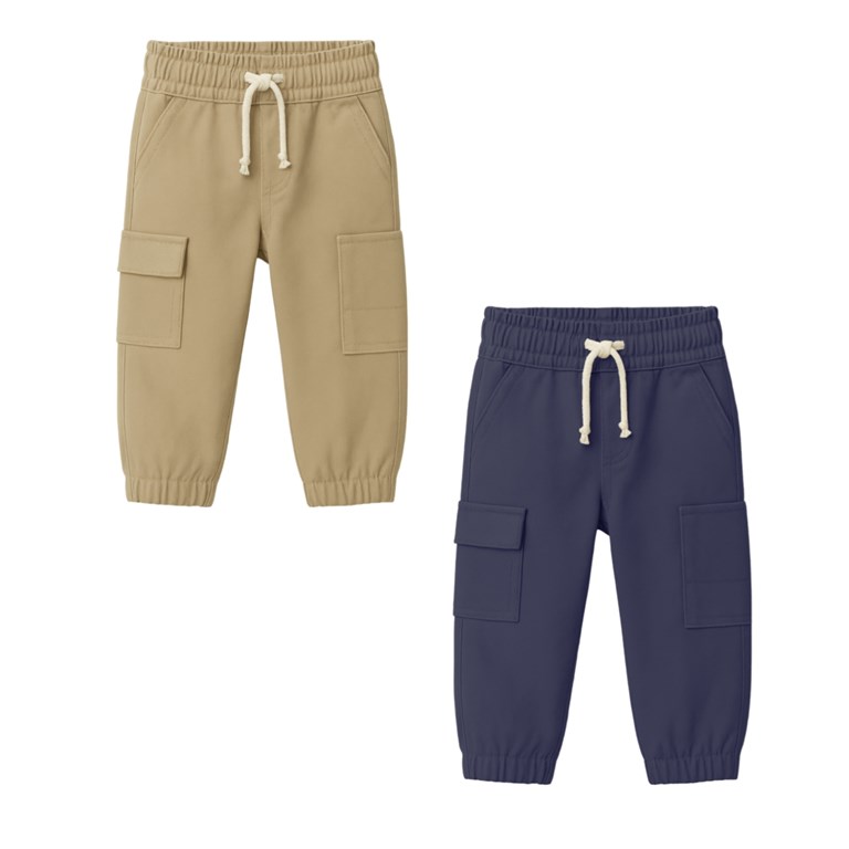 Pantalon jogger bebe varon color cargo gepetto