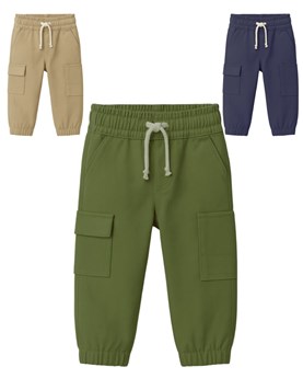 Pantalon jogger bebe varon color cargo gepetto