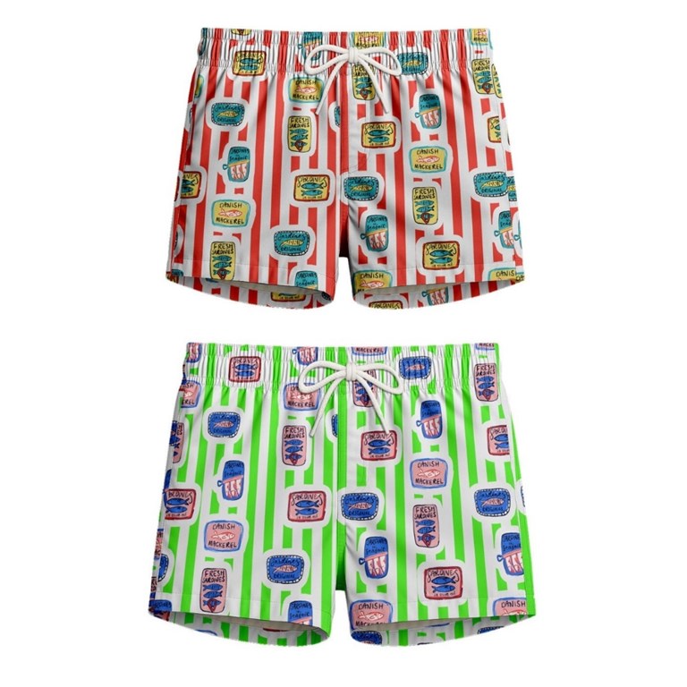 SHORT DE BAÑO PARA BEBE, RAYADO MEDITERRANEO. GEPETTO