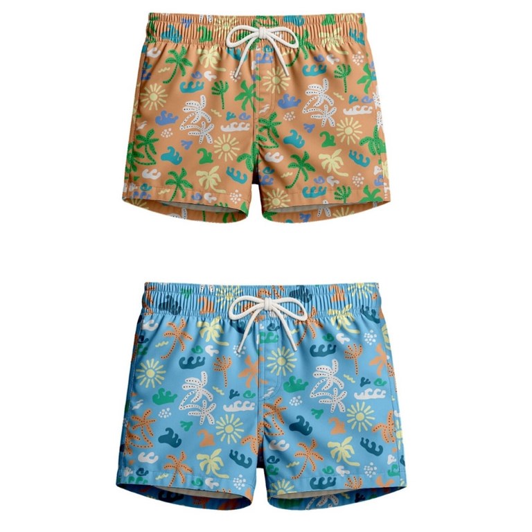 SHORT DE BAÑO PARA BEBE ESTAMPA SURF. GEPETTO