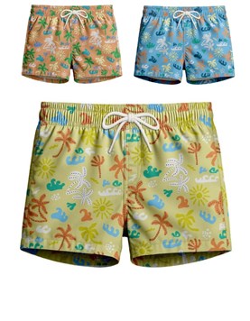 SHORT DE BAÑO PARA BEBE ESTAMPA SURF. GEPETTO
