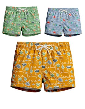 Short de baño bebe varon estampado tigre gepetto