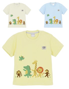 Remera bebe varon con estampa animalitos gepetto