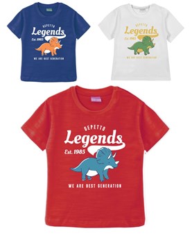 Remera bebe varon flame con estampa legends