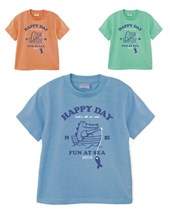 Remera bebe varon jaspeada con estampa happy day gepetto