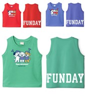 Musculosa bebe varon con estampa frente y espalda funday gepetto