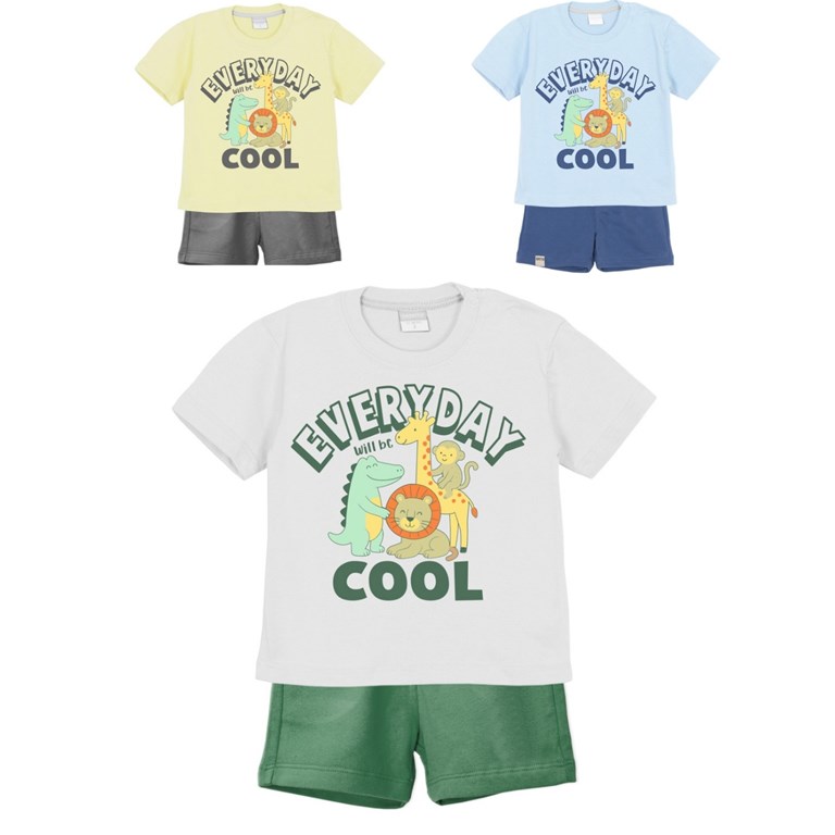 conjunto bebe varon con estampa everyday cool gepetto