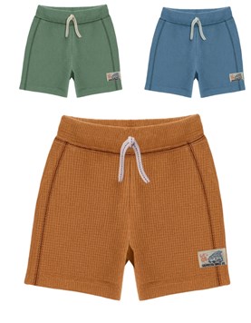 Bermuda bebe varón wafle c/bordador. gepetto