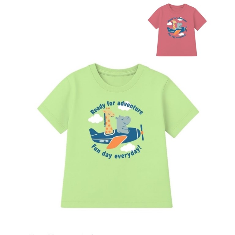 REMERA PARA BEBE CON ESTAMPA 'ADVENTURE'. GEPETTO