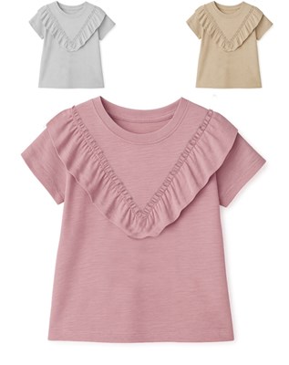 Remera junior nena flamé c/ volado. gepetto