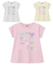 Remera junior nena c/estampa full 'moños'. gepetto