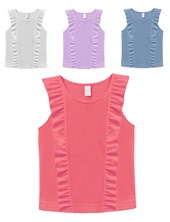 Musculosa junior nena c/volados. gepetto
