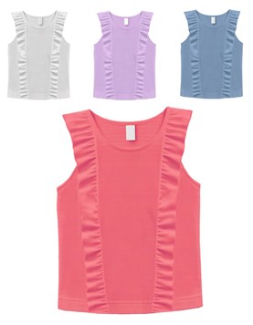 Musculosa junior nena c/volados. gepetto