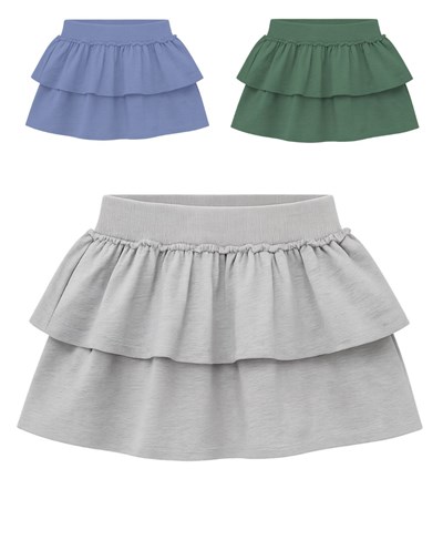 Pollera junior nena jersey c/volados. gepetto