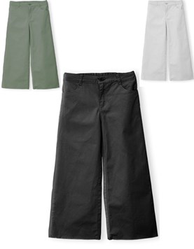 PANTALON PARA NENA WIDE LEG COLOR. GEPETTO