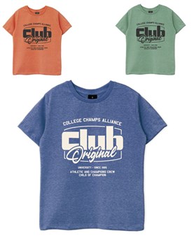Remera jr varón jaspeada c/estampa 'club original' gepetto