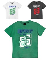 Remera junior varón c/estampa 'university' gepetto