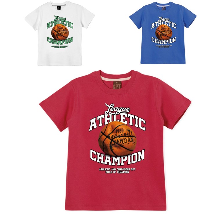 Remera junior varón c/estampa 'atlethic champion' gepetto