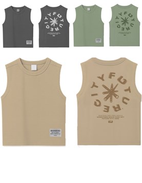 Musculosa junior varón c/estampa espalda 'future'. gepetto