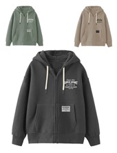 Campera junior varón rústico oversize c/logo y etiqueta. gepetto