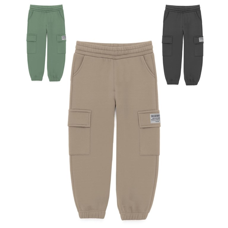 Jogger junior varón rústico cargo 'baggy' c/etiqueta bordada. gepetto