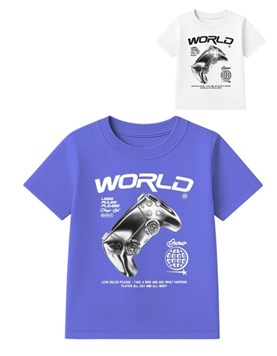 REMERA MANGA CORTA PARA NENE ESTAMPA JOYSTICK METAL. GEPETTO