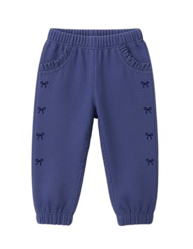 Jean beba nena babucha con moñitos bordados.Gepetto