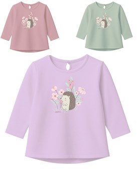 Remera beba nena con estampa puercoespín.Gepetto